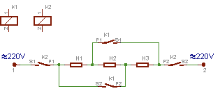 Схема управления ТЭН-ами