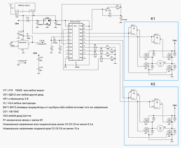 Схема приенимка